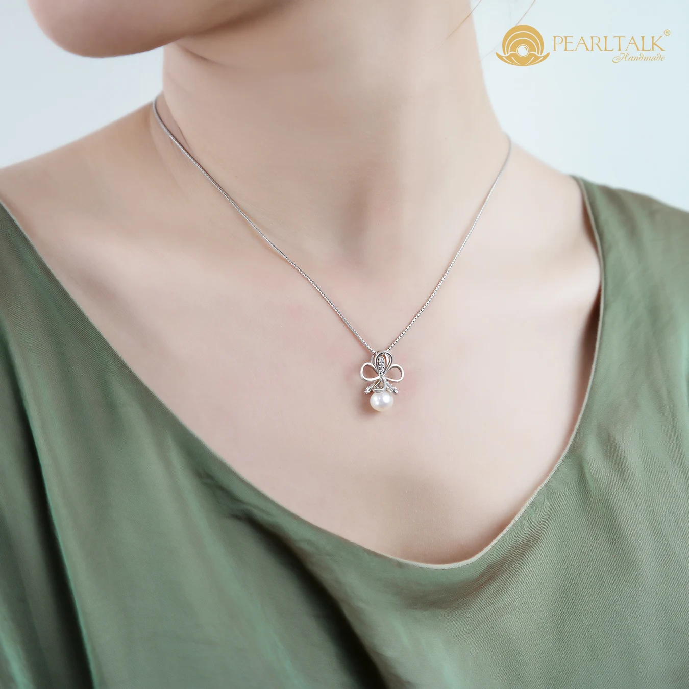 DÂY CHUYỀN NGỌC TRAI NƯỚC NGỌT MÀU HỒNG 8MM